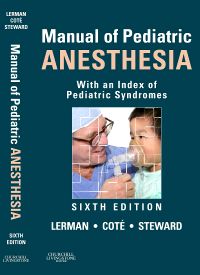 Manual of Pediatric Anesthesia