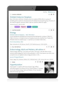 clinicalkey endocrinology, diabetes, metabolism screenshot