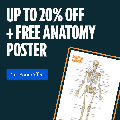 Unlock your full academic potential. Save up to twenty percent on select textbooks and get a free Anatomy Poster.