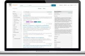 Clinical flow interface screenshot